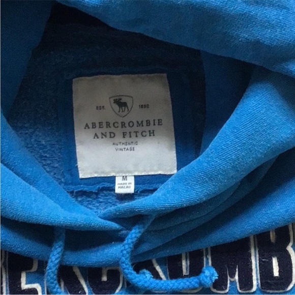 Abercrombie & Fitch Vibrant Blue Embroidered Hoodie - Picture 2 of 4
